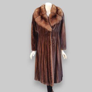 Lunaraine Mink w/ Sable Collar Coat -Medium